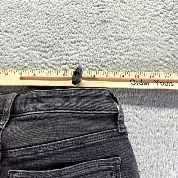 Madewell Kick Out Jeans Womens 28x28 Black Denim Cotton Curvy Straight Stretch - Picture 10 of 13